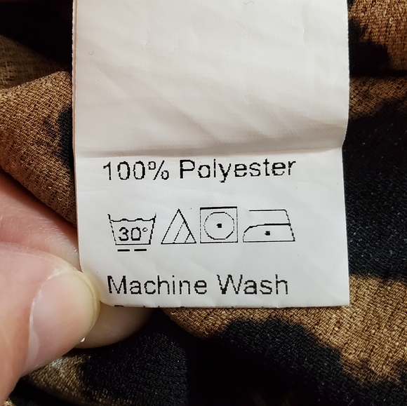 Shein Curve Animal Print Blouse - Picture 9 of 10